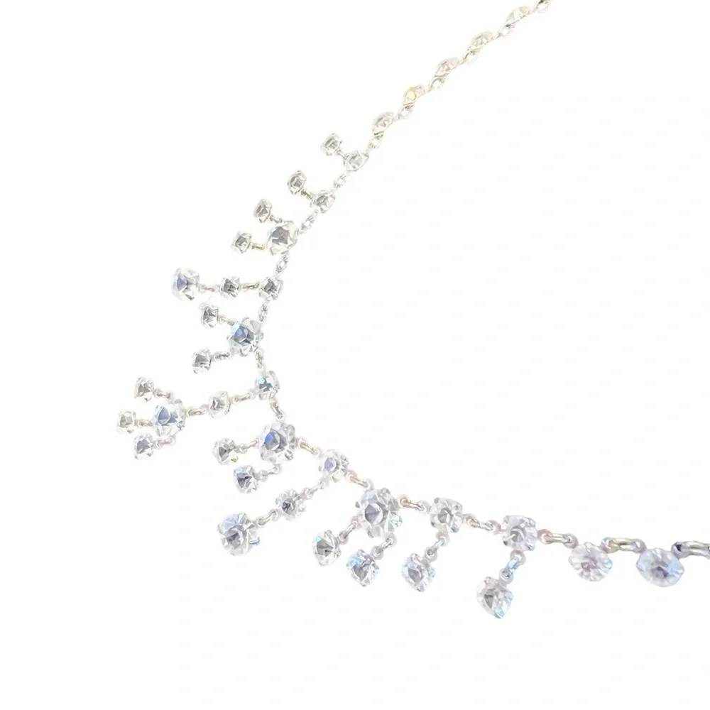 Beautiful Vintage Art Deco 15” Bridal Necklace